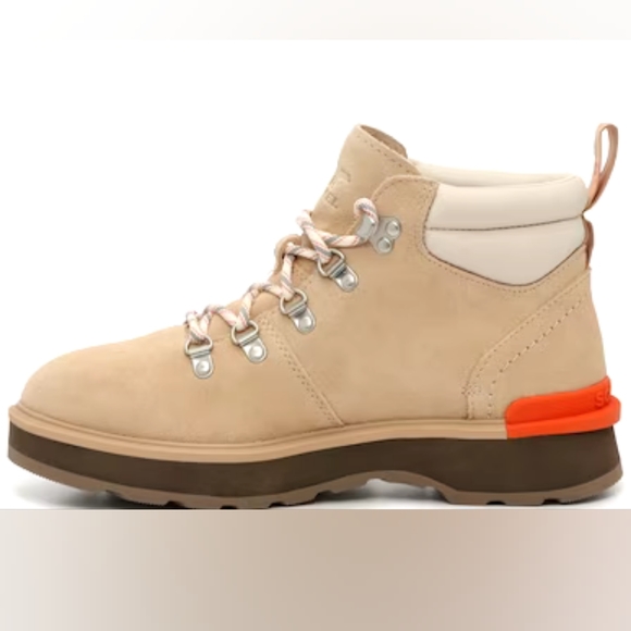 Sorel Hi-Line Hiker Boots Womens Size 5.5 NIB Tan Cream Orange - Picture 3 of 10